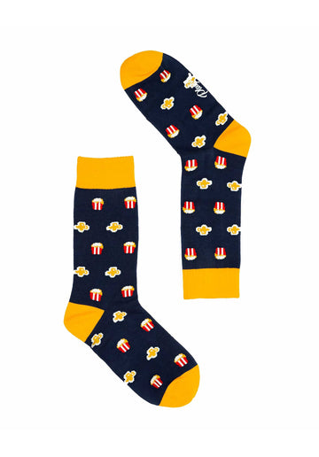 Socks Popcorn Navy