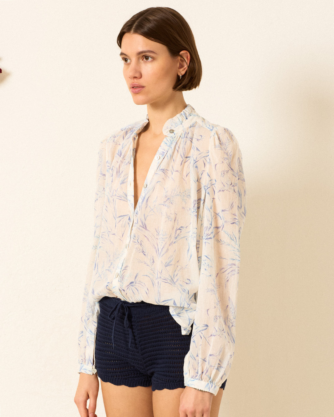 Blouse Annabel Avian To White