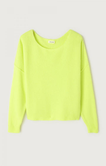 Pullover Dam225 Jaune-Fluo