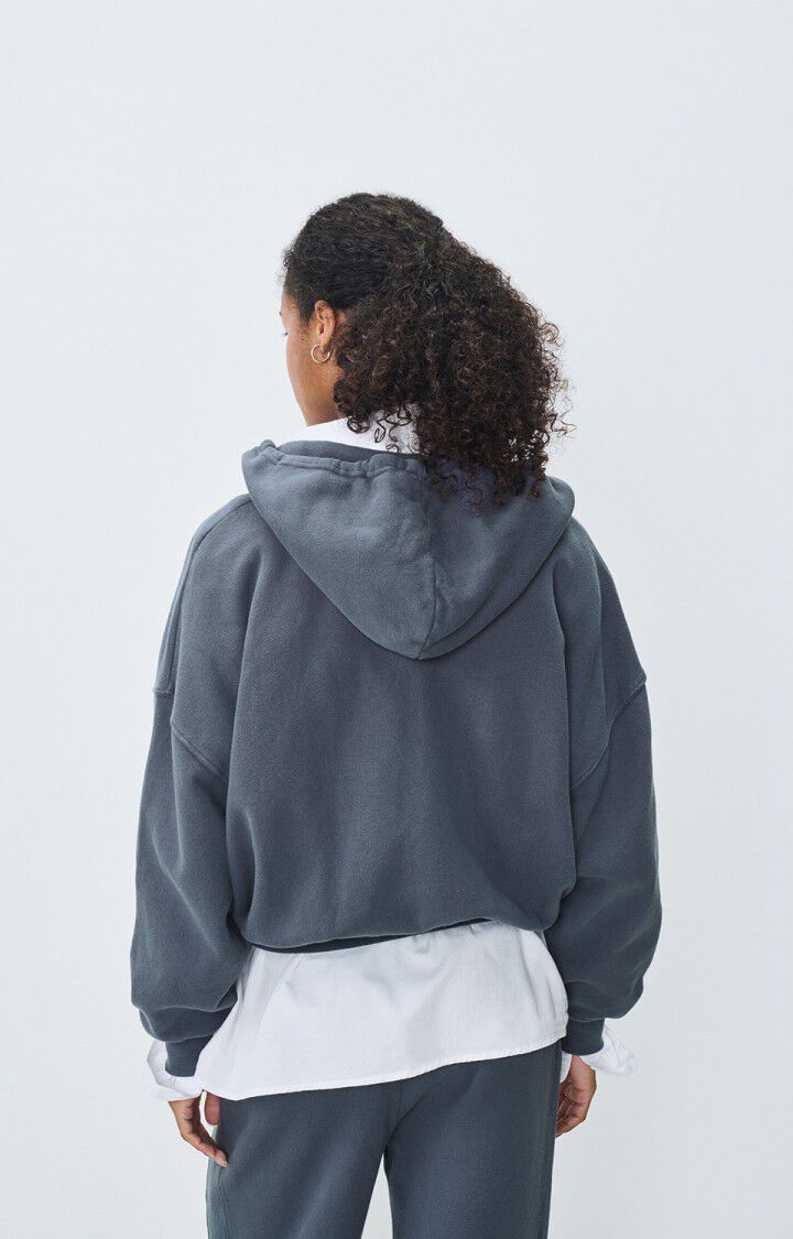 American Vintage | Oversized Zip Hooded Jacket - Cotton Stretch Cyclone-Vintage