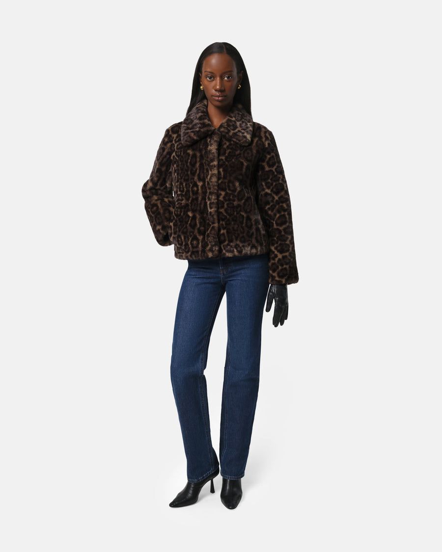 Jacket F5ct138 Elis Leopard Dark-Leopard