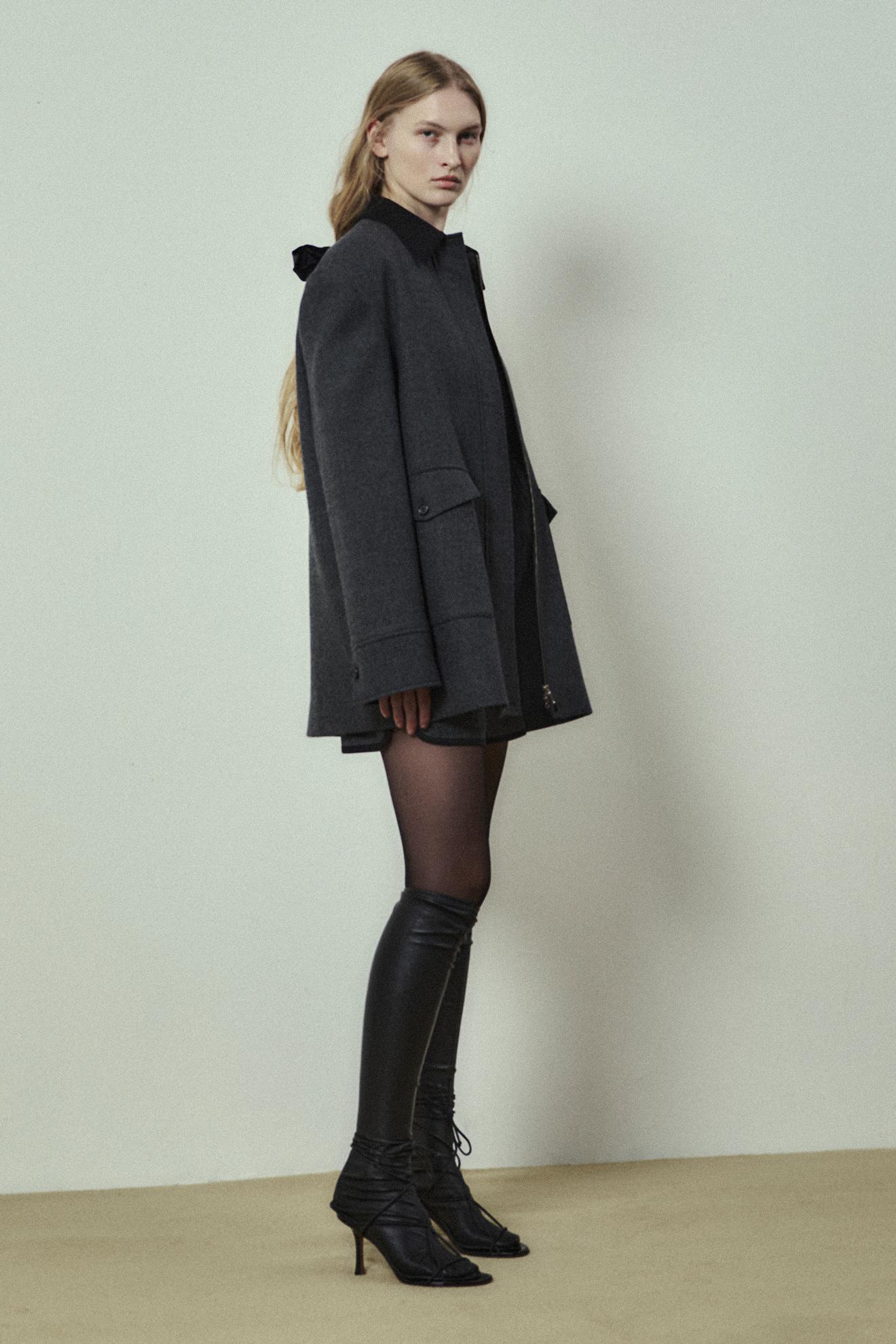 Jacket Button Pocket J Charcoal