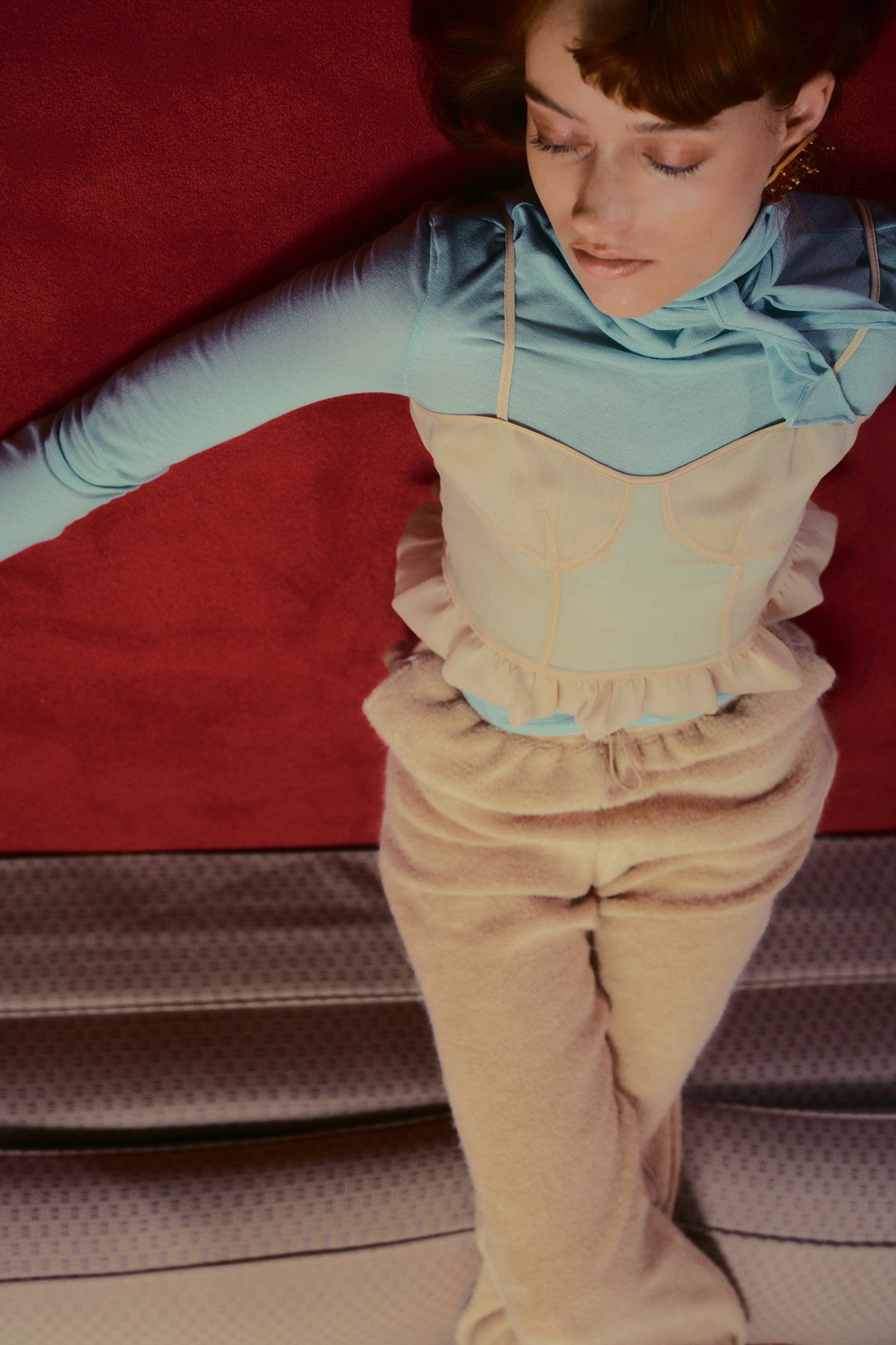 Turtleneck Jersey String Turt T-s Sky-Blue