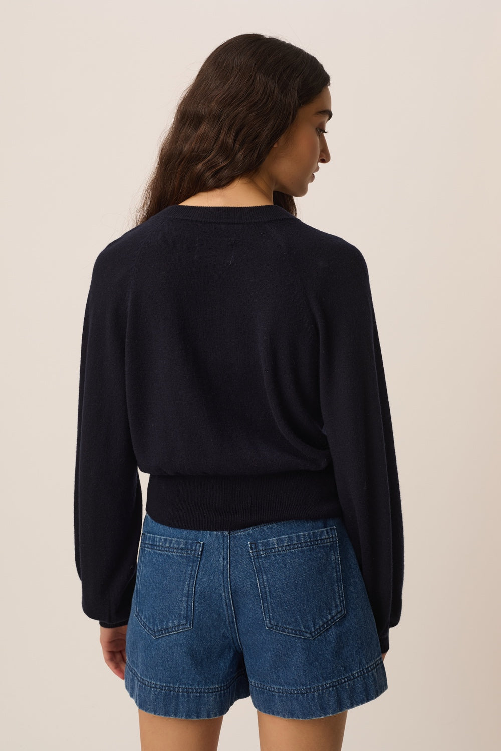 DES PETITS HAUTS | Arbalette Cardigan - Navy Heart Buttons Marine