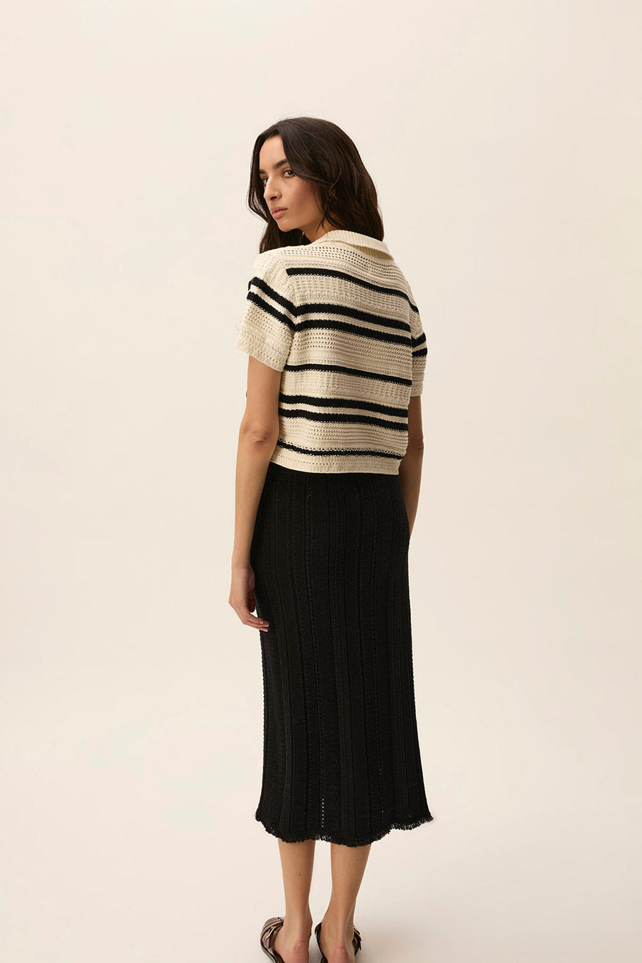 Pullover Demb Dembo Creme-noir