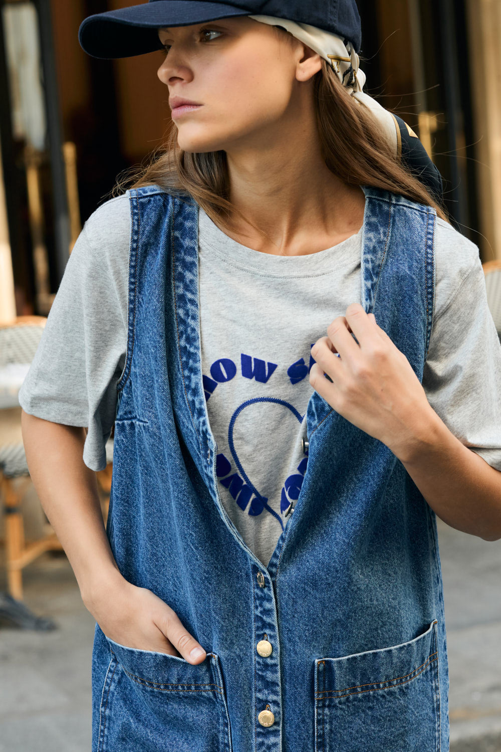 Tshirt Jolie Gris-Chine