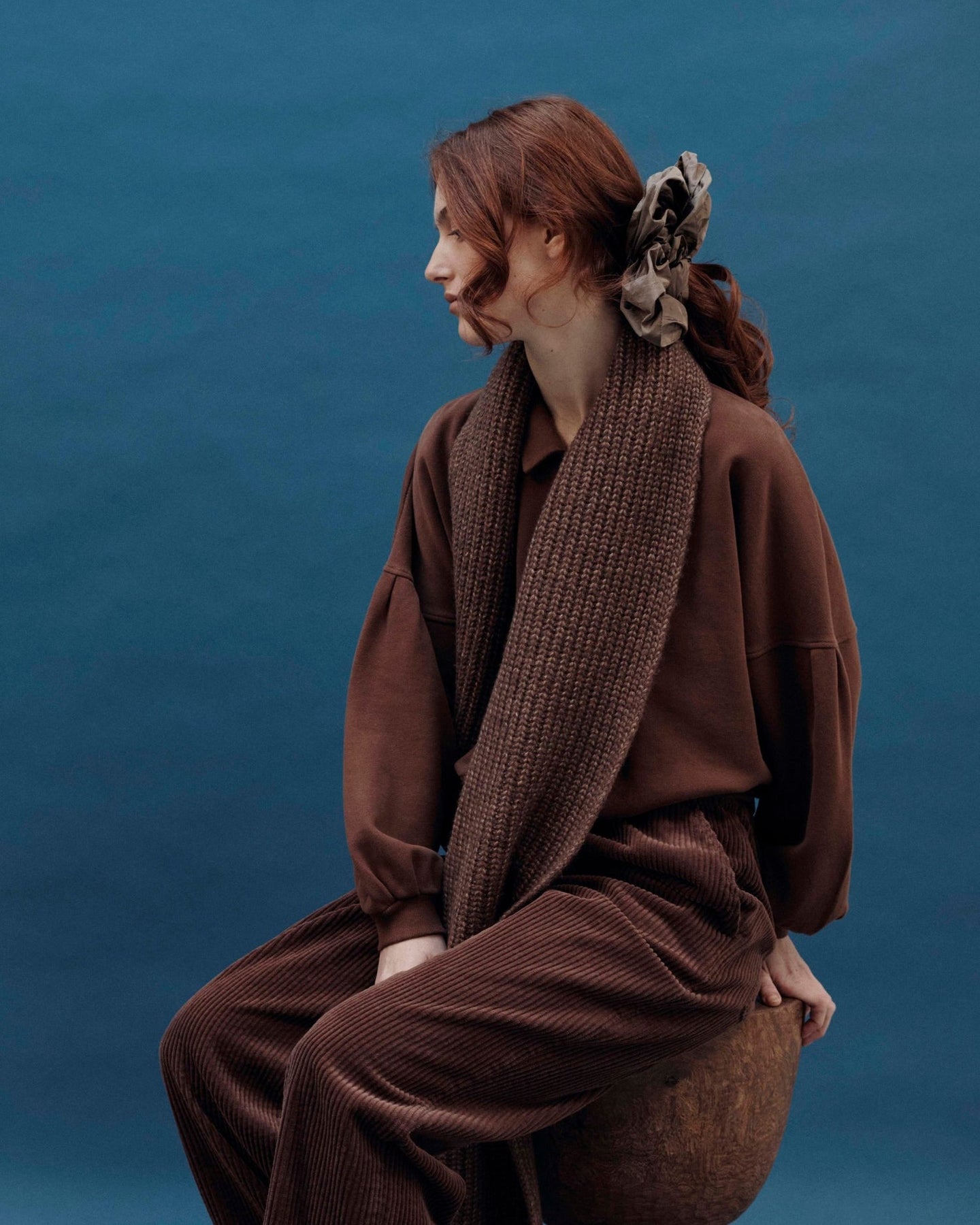 Sweatshirt Col Po Ida-cannie Chataigne