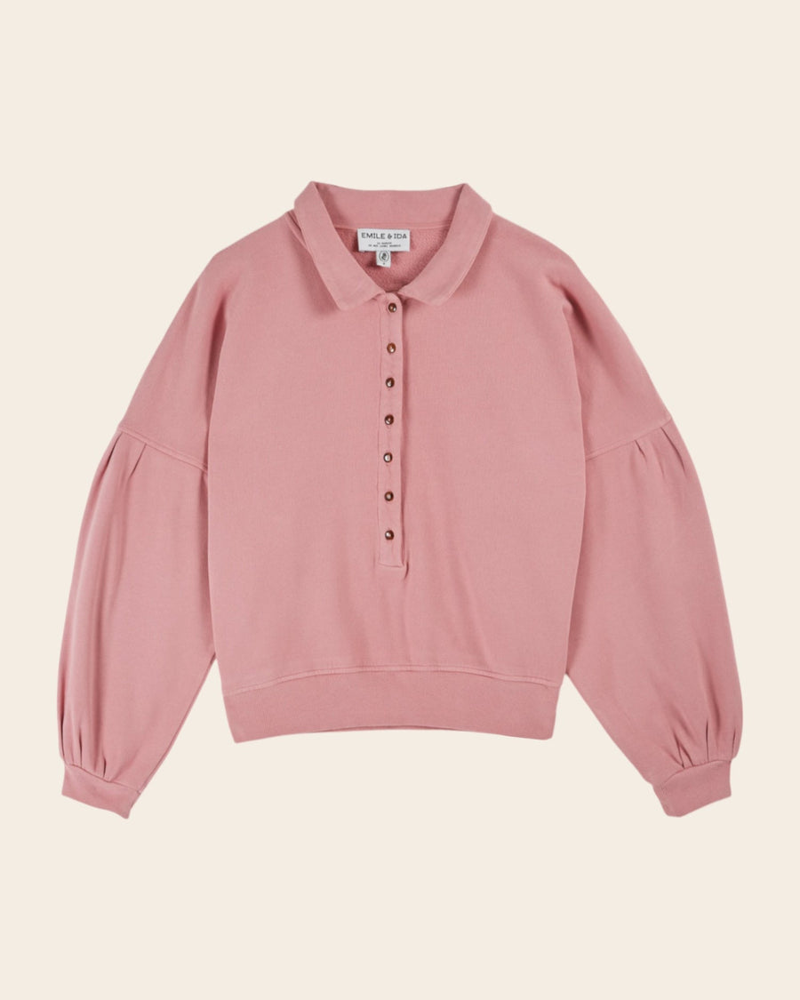 Sweatshirt Col Po Ida-cannie Dragee