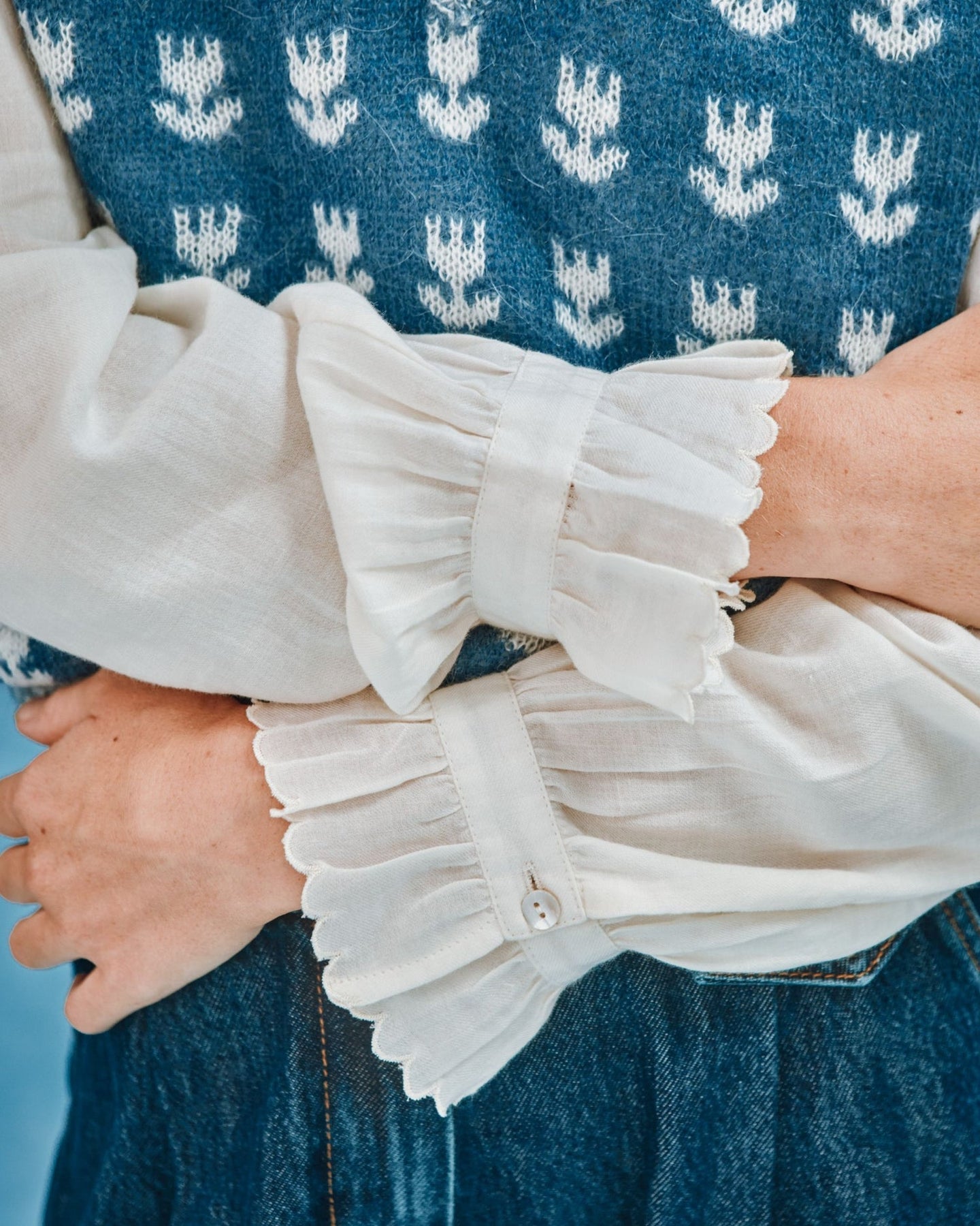 Blouse Vintage Ida-capucine Creme