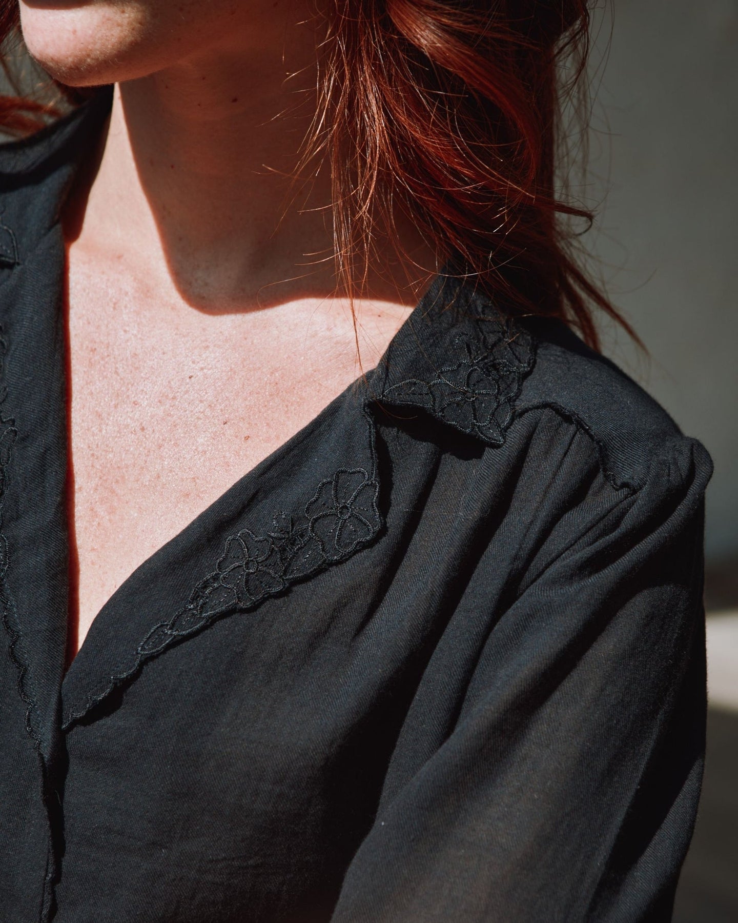 Blouse Vintage Ida-capucine Noir