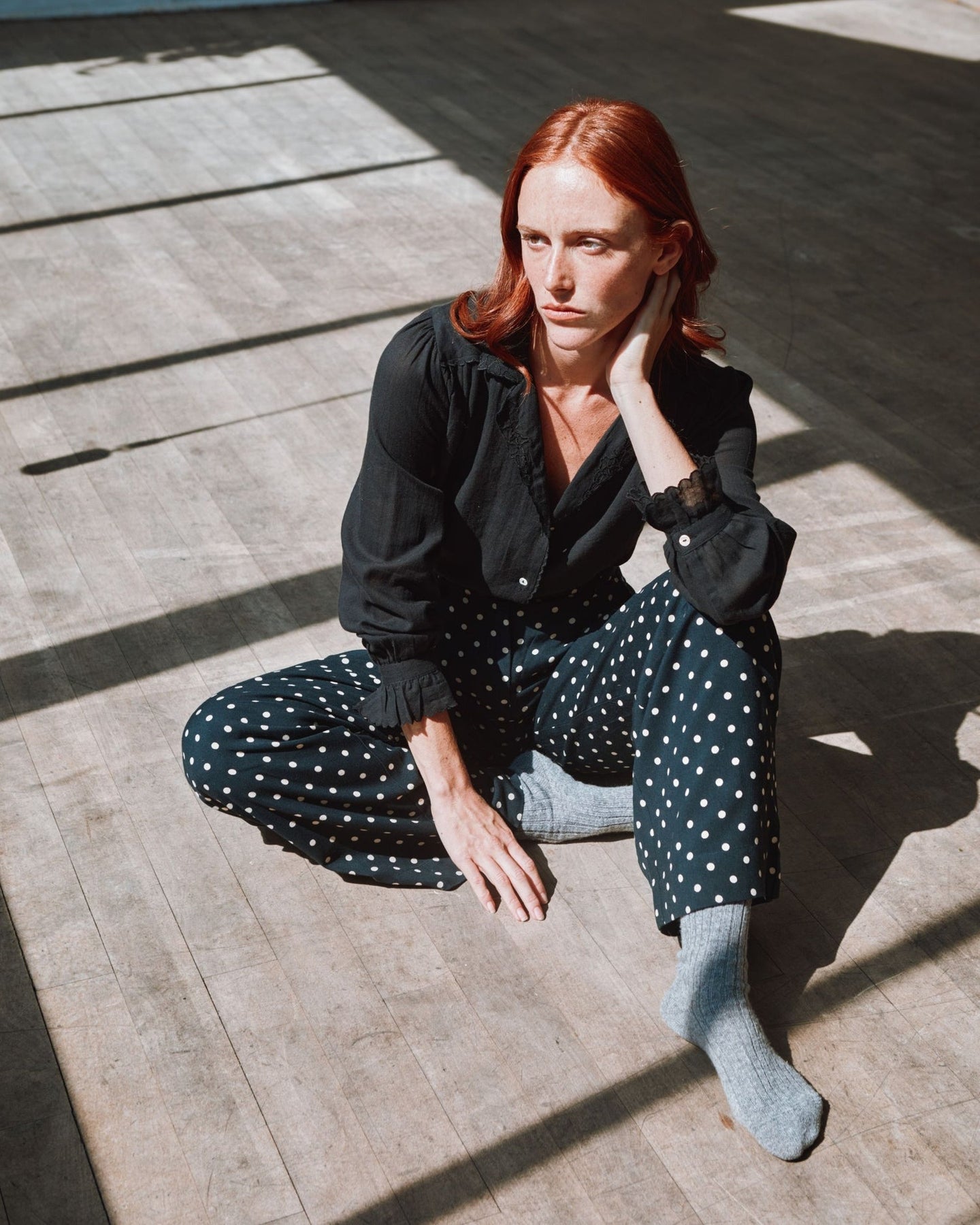 Blouse Vintage Ida-capucine Noir