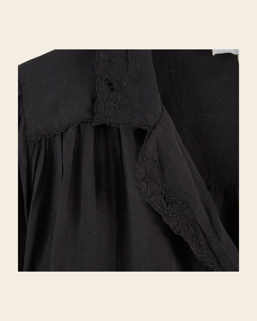 Blouse Vintage Ida-capucine Noir