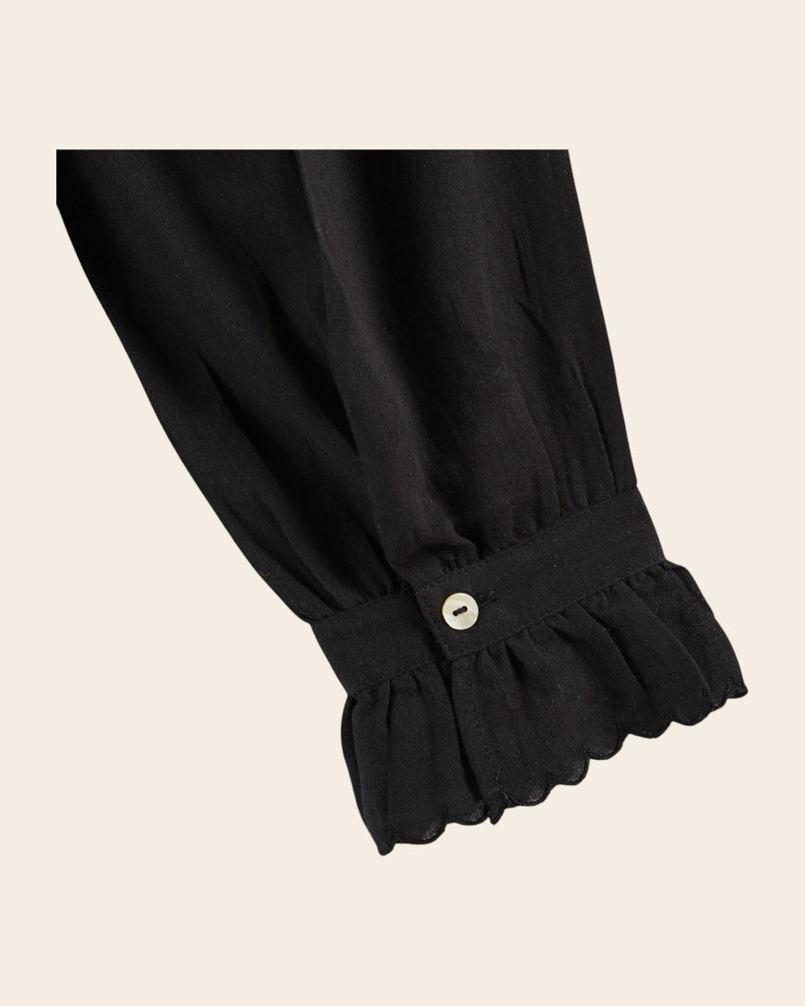 Blouse Vintage Ida-capucine Noir