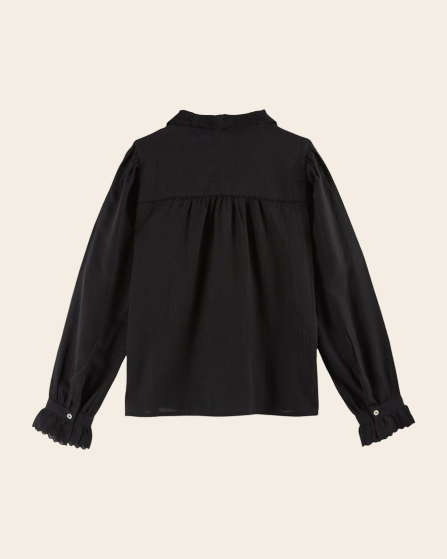 Blouse Vintage Ida-capucine Noir