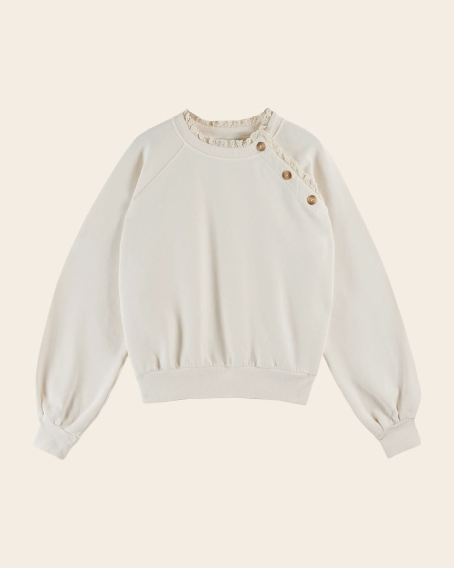 Sweat Broderie An Ida-cherry Creme