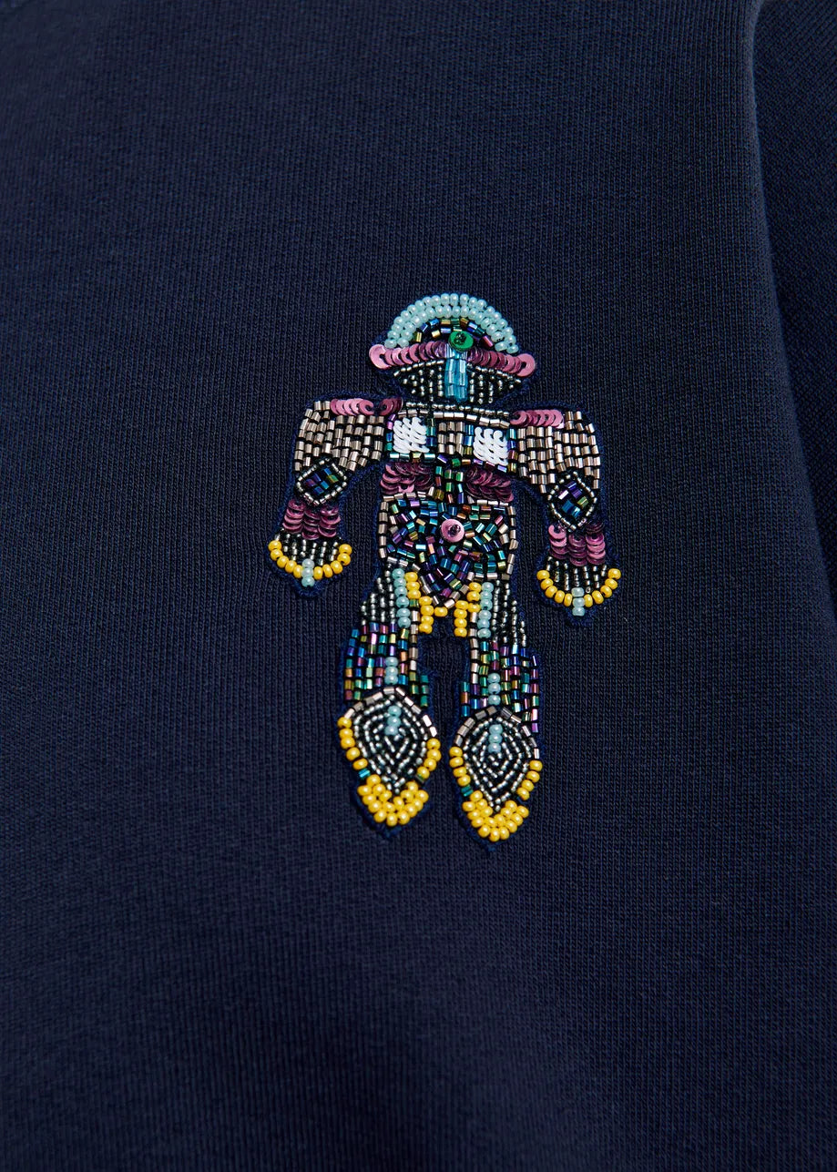 Essentiel Antwerp | Ibernatus Sequin-Embellished Sweatshirt - Navy