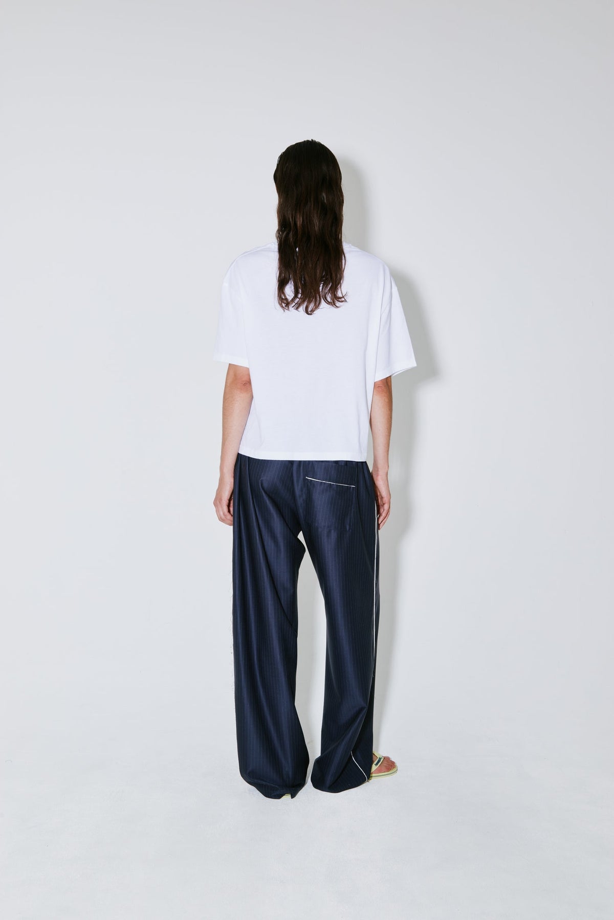 FACON JACMIN | Pleated Logo T-Shirt - White