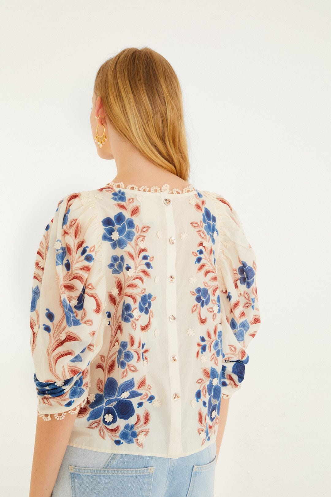 Blouse 344127 Renata-Floral-Sand