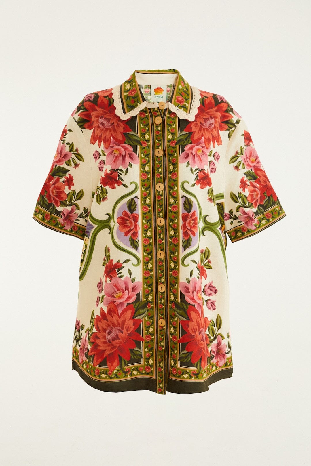 Shirt 344169 Floral-Paula-Black