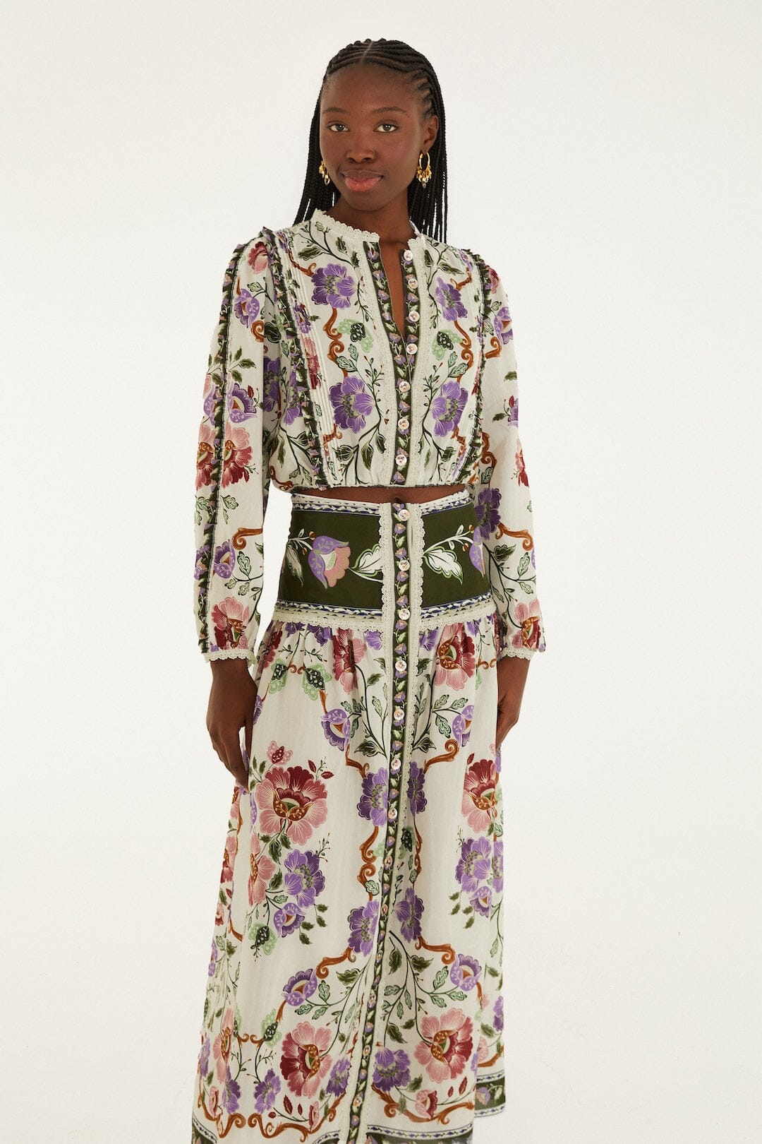 Skirt 344235 Rococo-Flowers-Cream