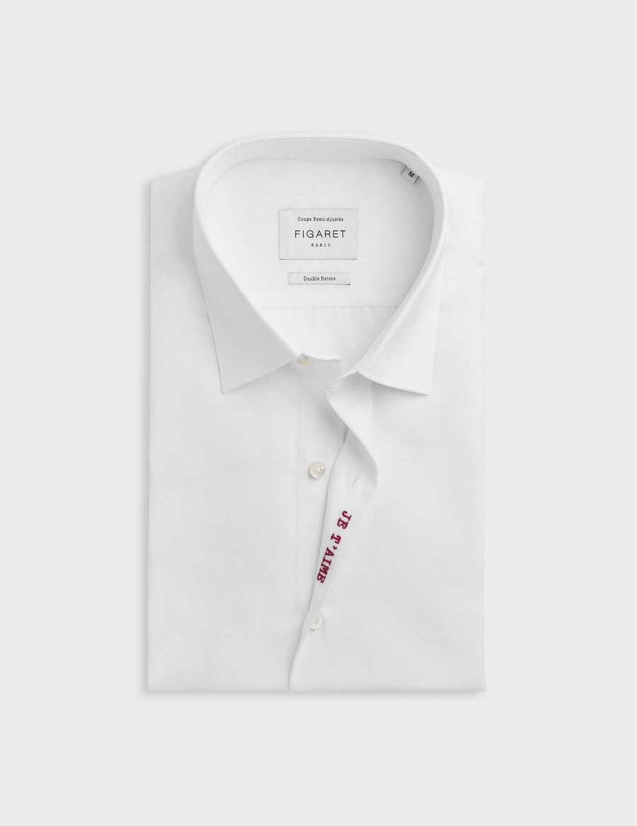 00fchjetaimeco0026 Je Taime Poplin Blanc-Rouge