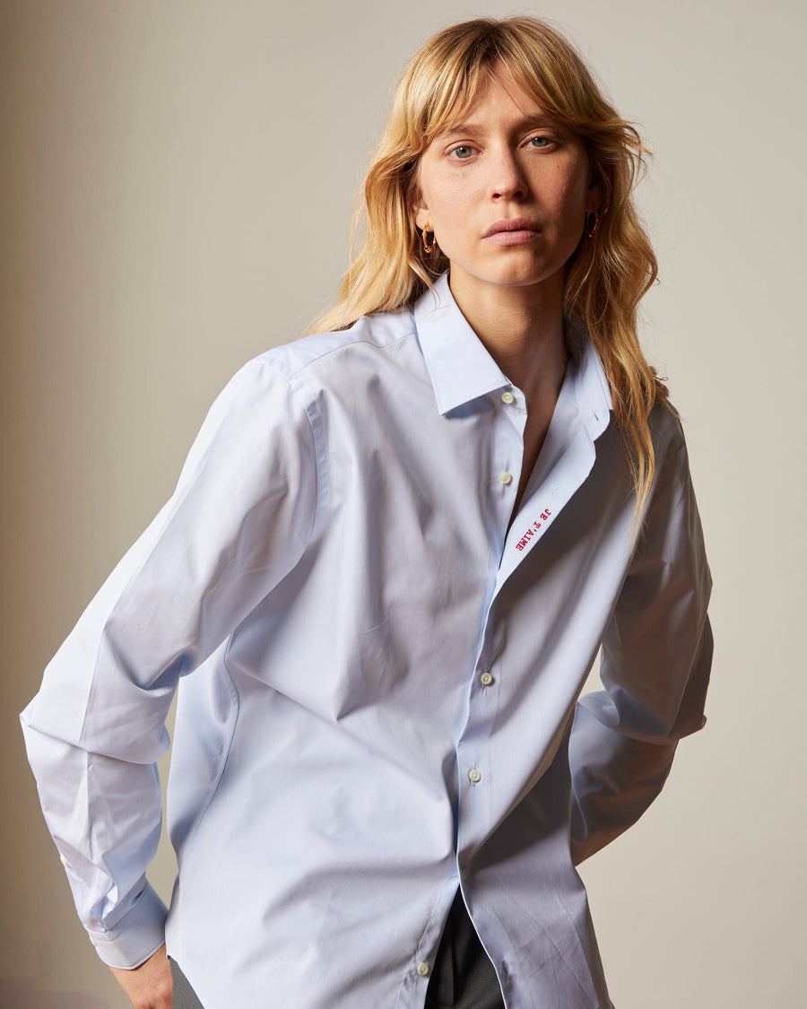 00fchjetaimeco0026 Je Taime Poplin Bleu-Rouge