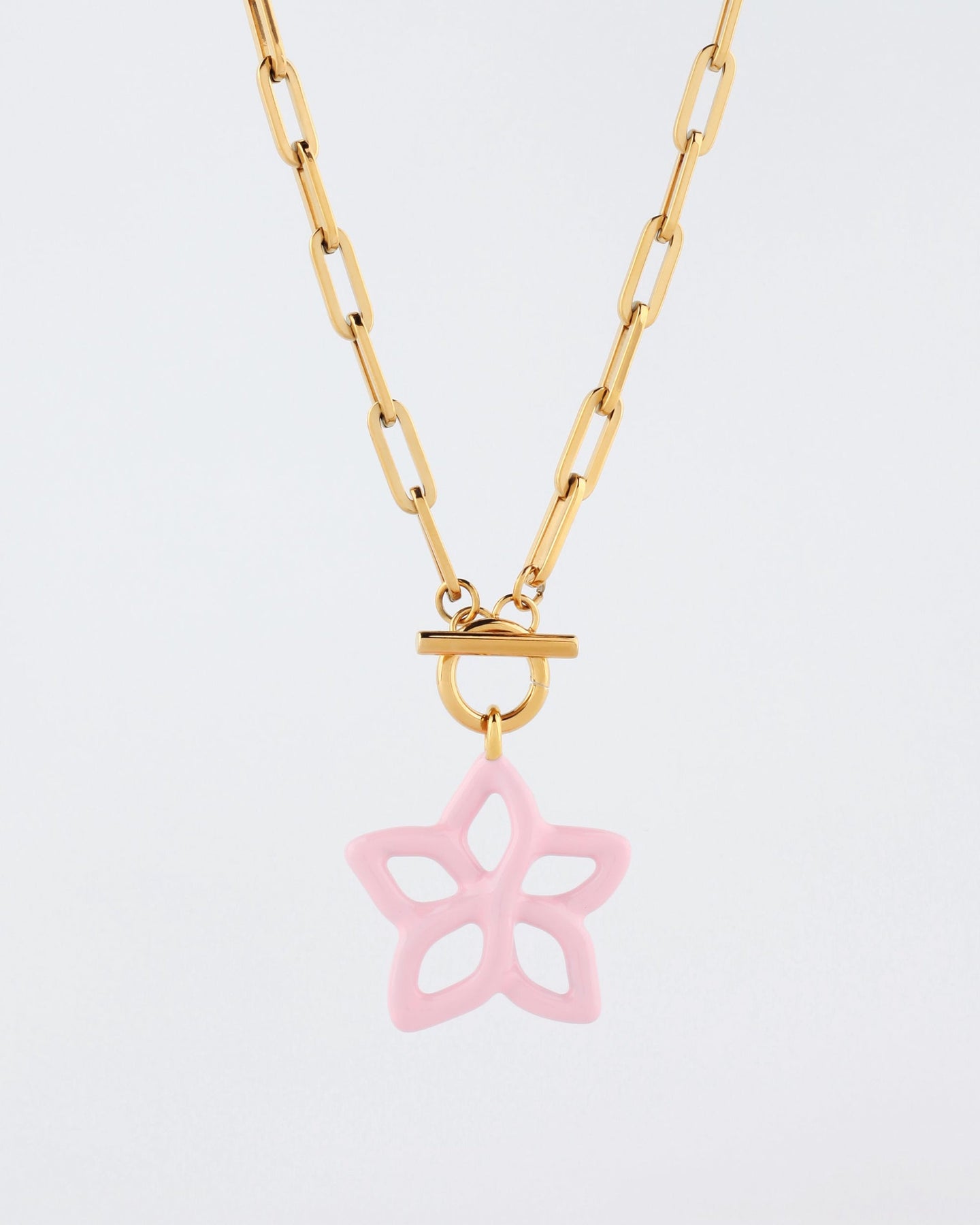 Necklace Nf002 Plumeria Necklac Pink