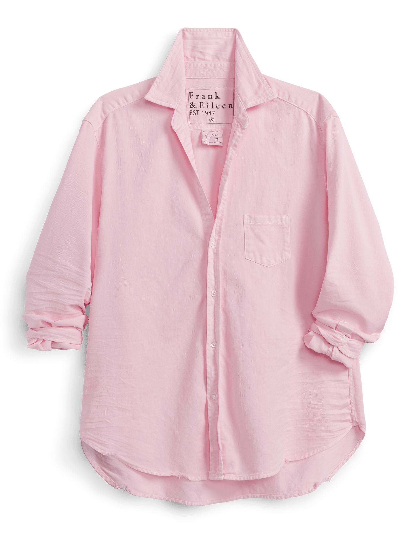 Frank & Eileen Women's Button-Down Denim Shirt 100% Cotton - Eileen Pink Petal