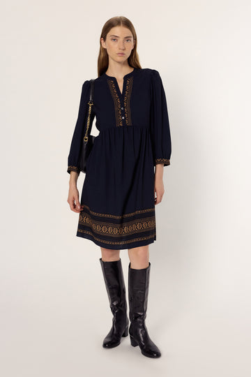 Dress Louisa Dcr19c175 Navy