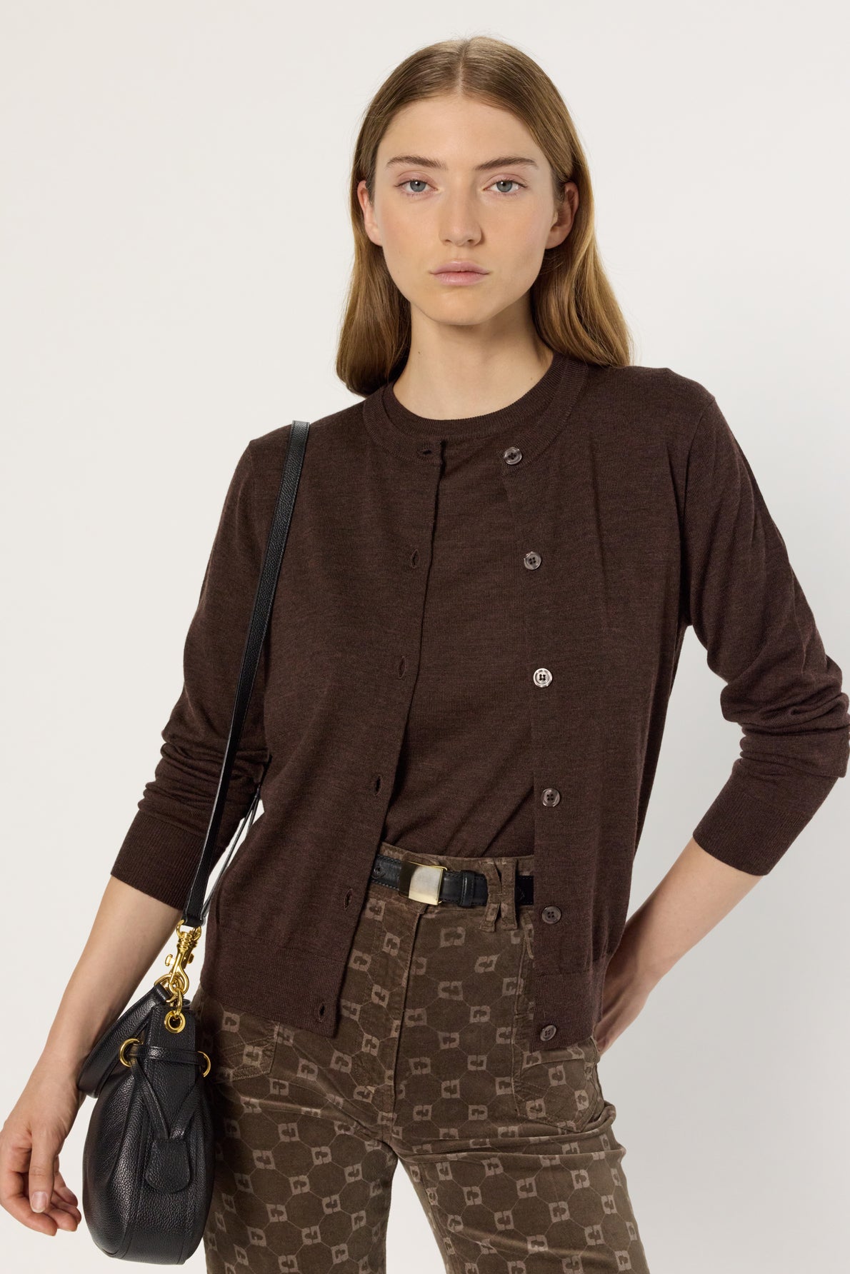 Pullover/vest Estelle Dcu01c222 Brown