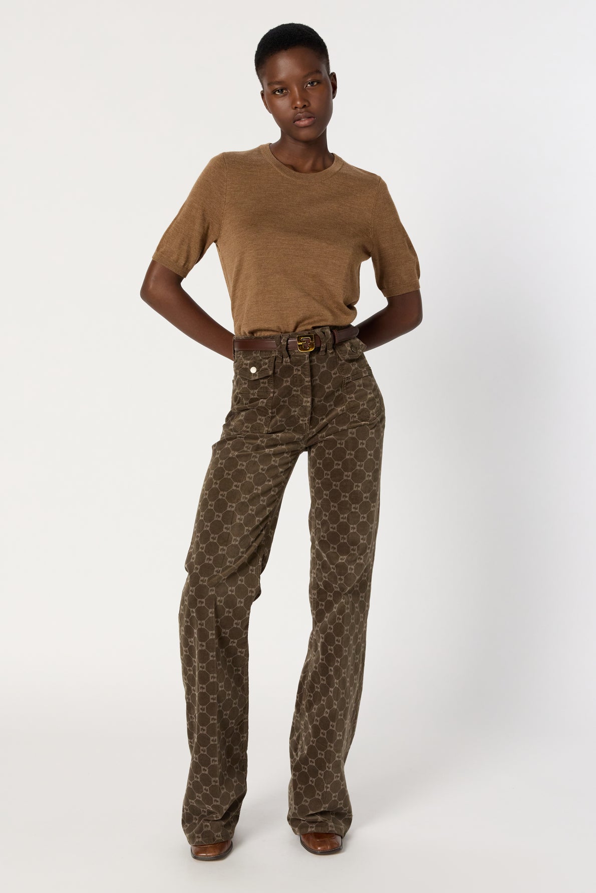 Pullover/vest Dcu02c222 Camel