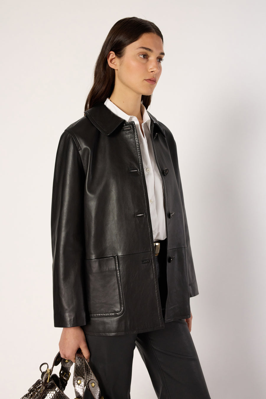 Leather Garment Neva Dcy07c008 Black