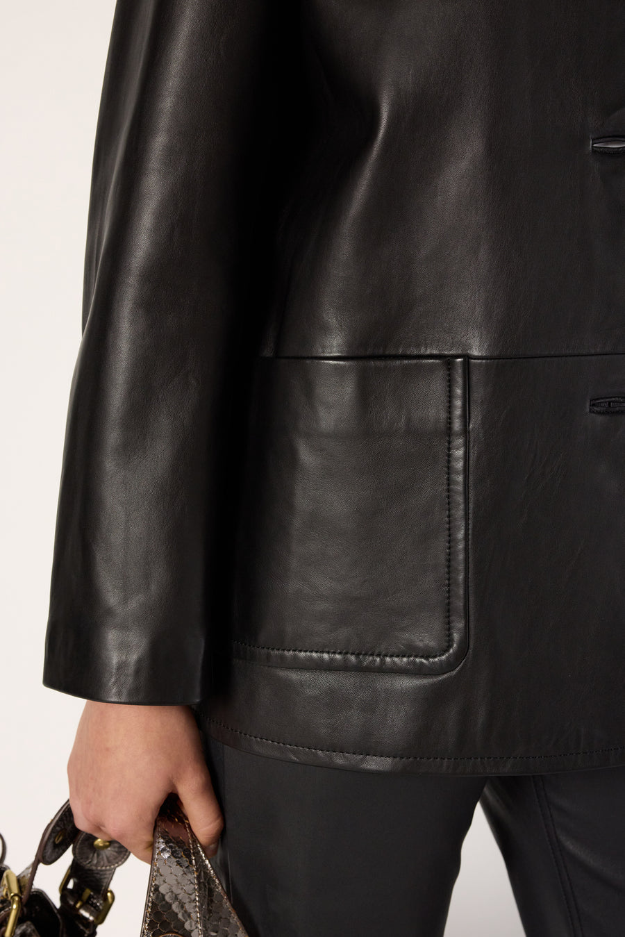 Leather Garment Neva Dcy07c008 Black