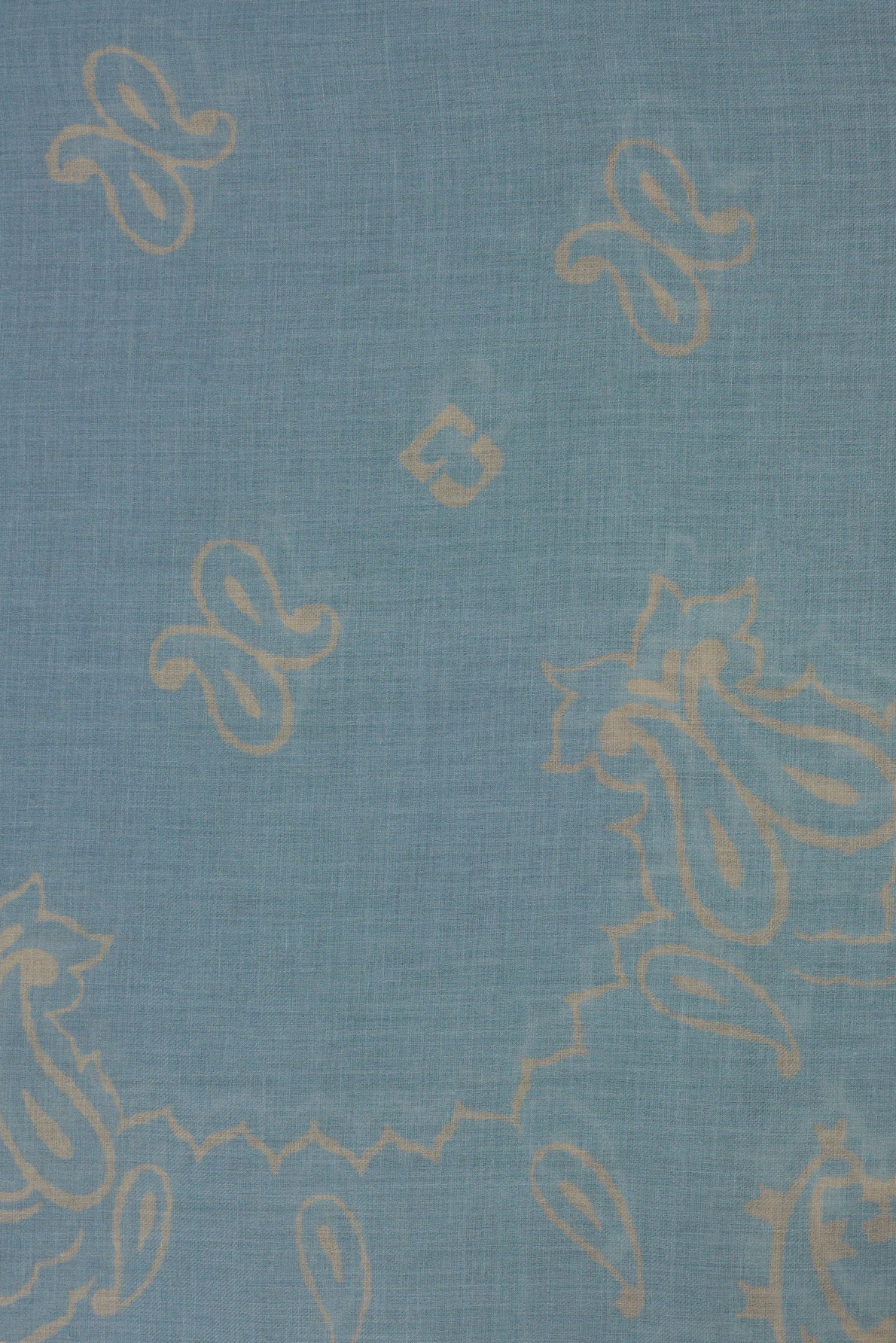 Unisex Bandana-Style Square Scarf 100% Cotton - Indigo