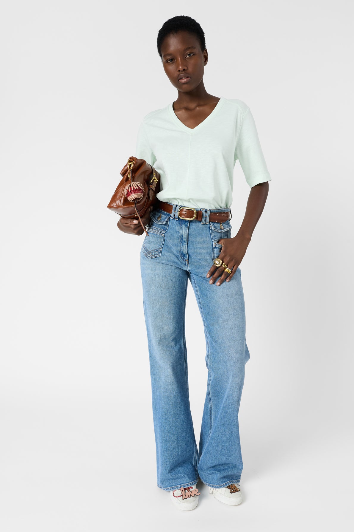 T-shirt Ddt11d251 Green