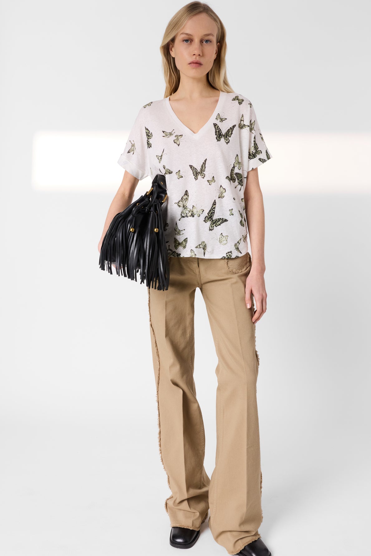 T-shirt Ddt30d265 Khaki-Green