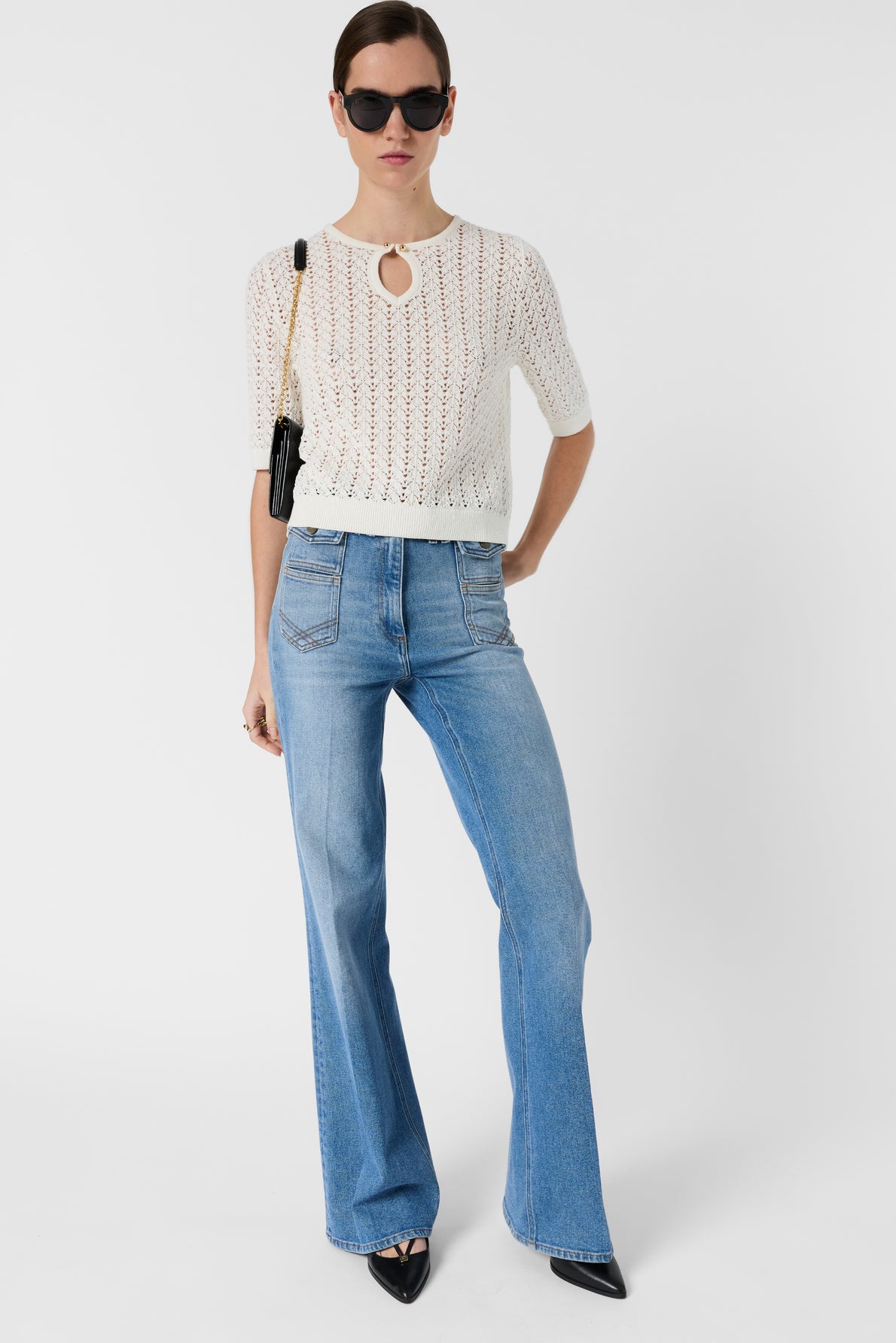 Pullover/vest Ddu09d216 Ecru