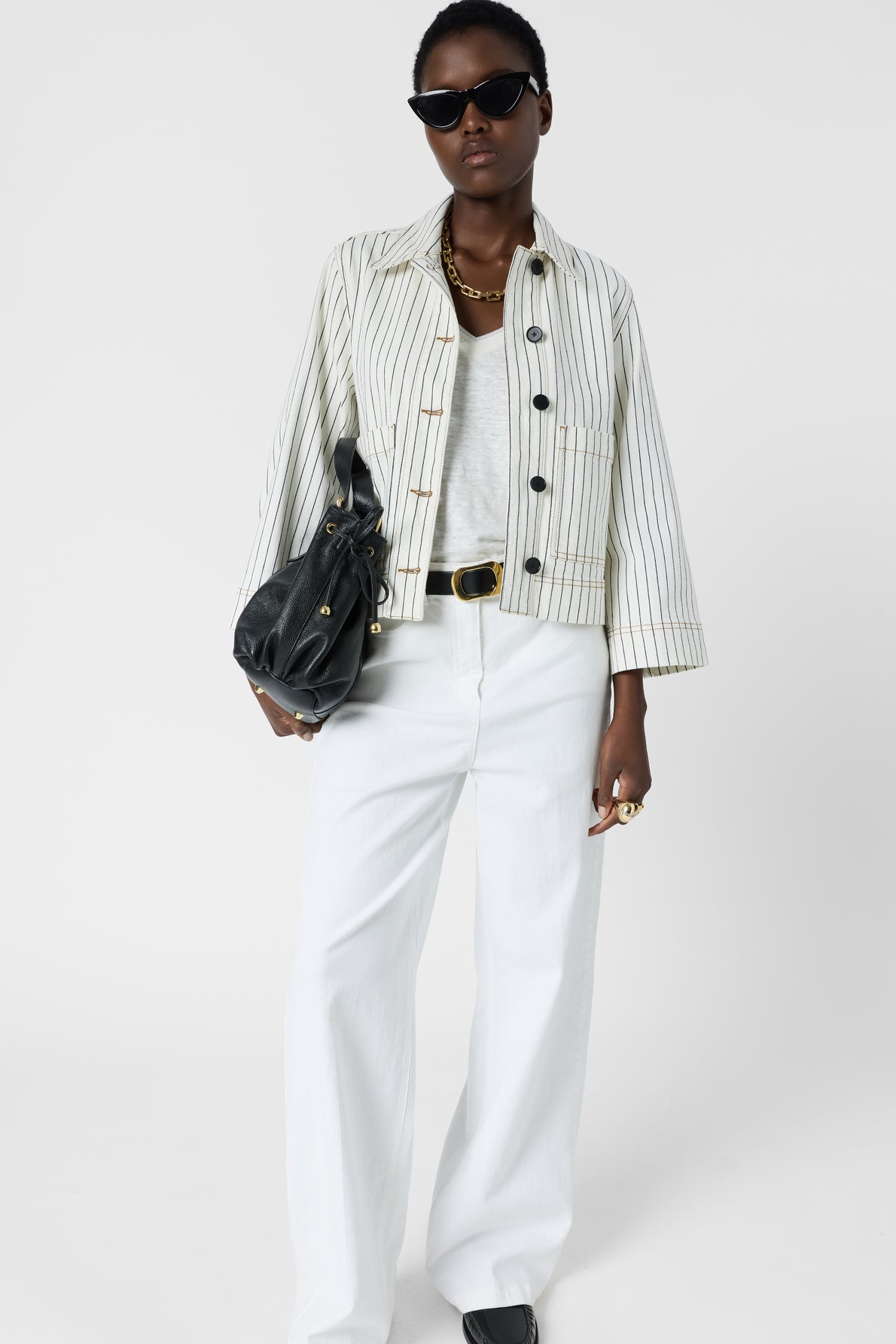 Unisex Jacket 100 Percent Polyester Twill Fabric Durable - Ecru