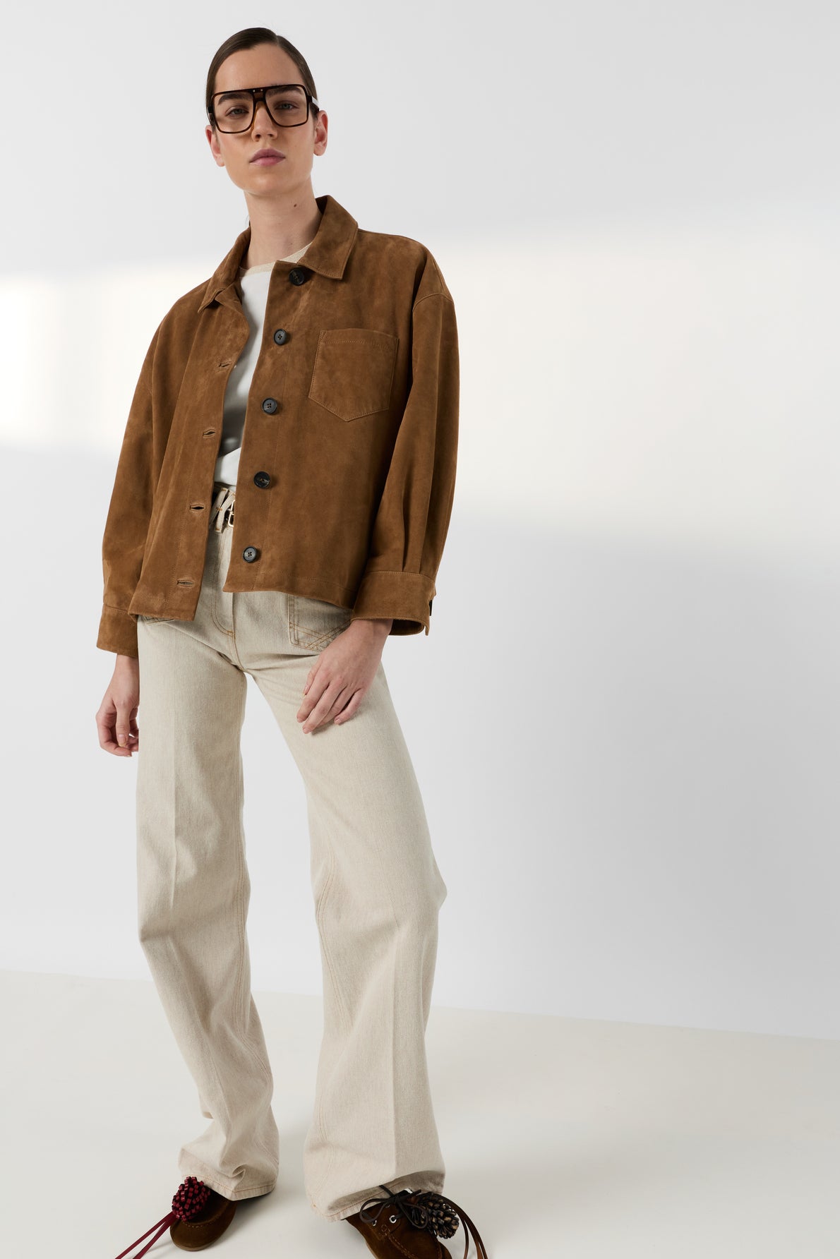 Unisex Premium Leather Garment Jacket 100% Leather - Straw