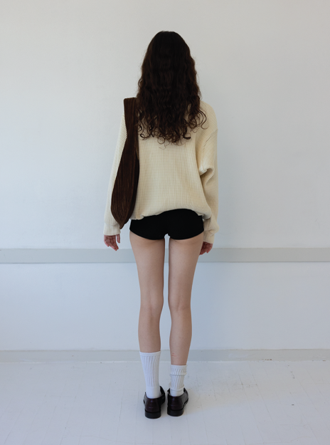 Knit Pleated Vest Gd236 Light-Grey