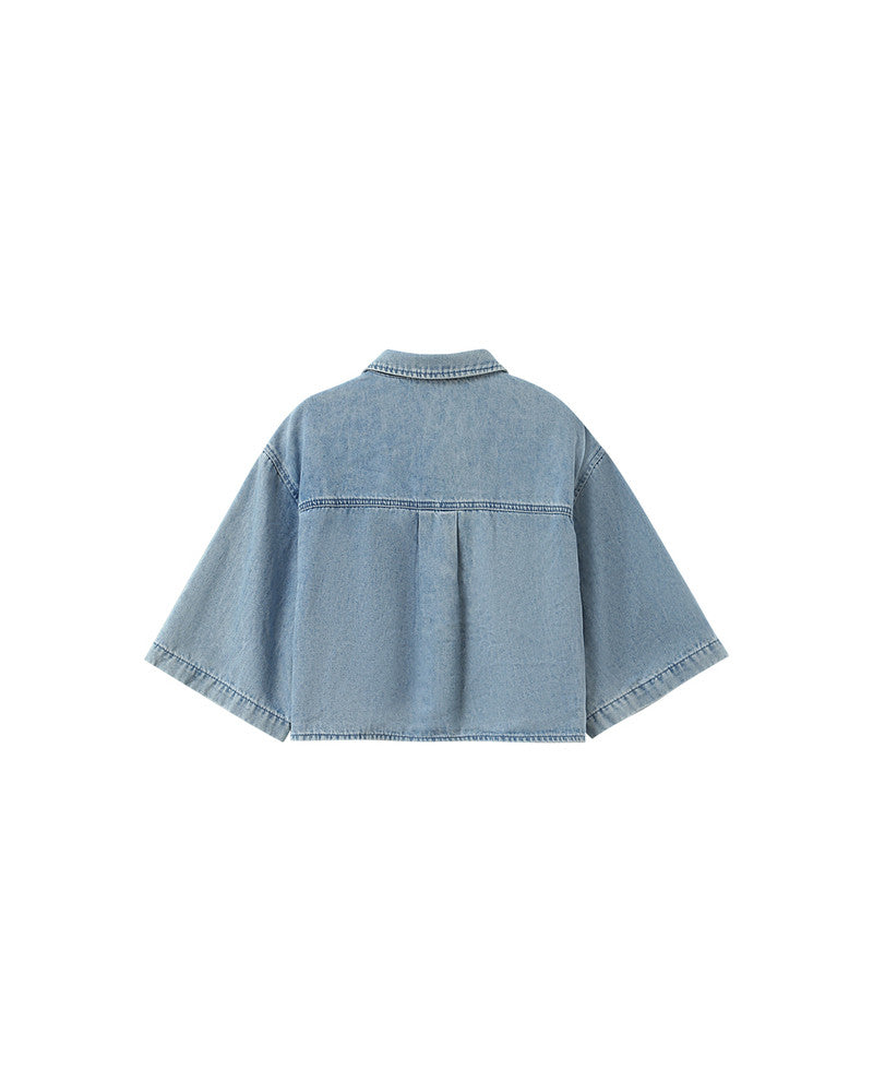 Denim Jacket Pomo Pomona Sky-Blue