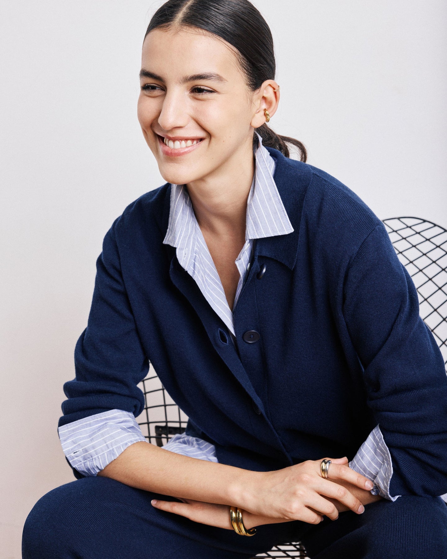 Cardigan Message Benq Message Benq522 02-Navy