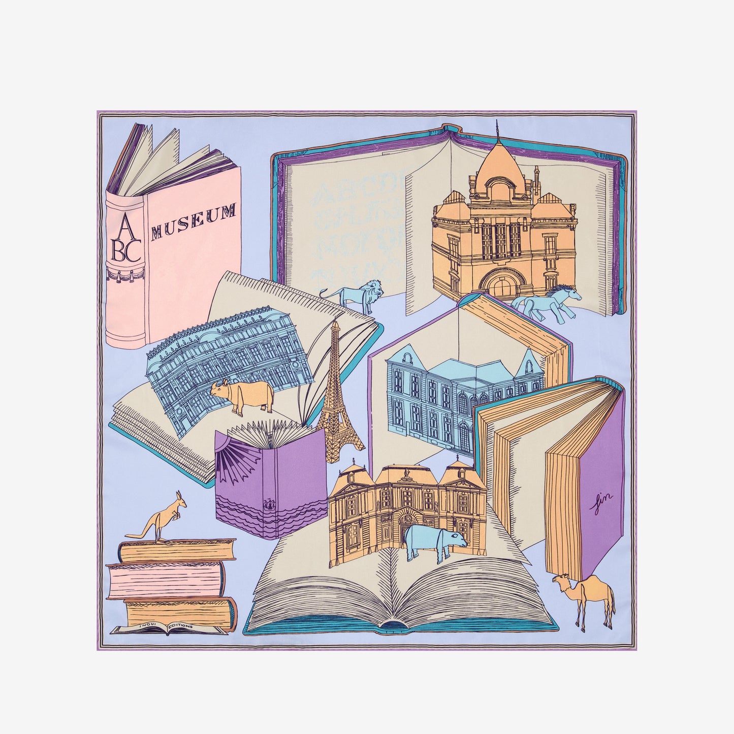 Scarf Ca23mus23 Pastel