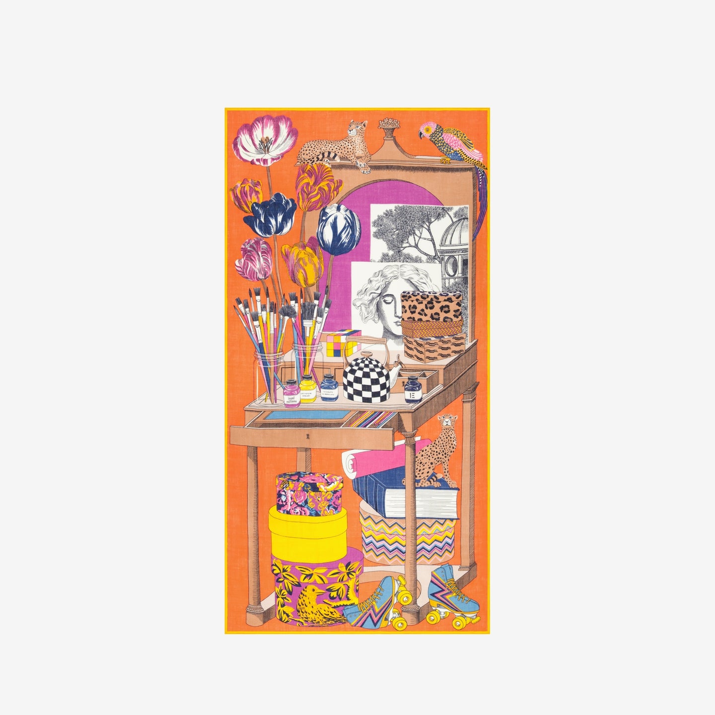 Scarf Et221at08 Orange