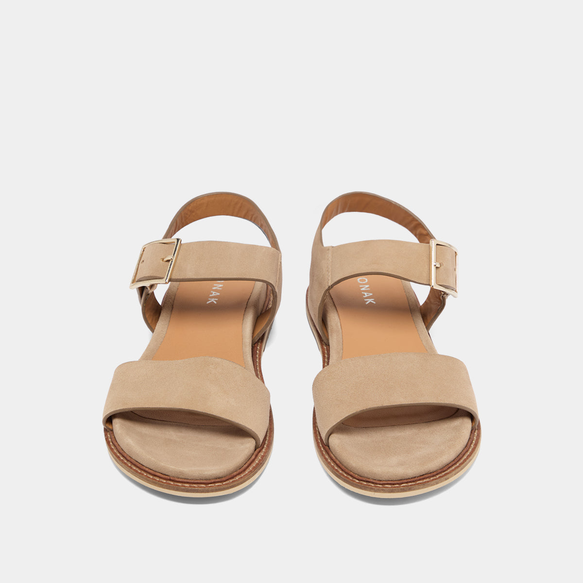 Women's Sandals Velour Fabric Premium Soft Touch - Beige