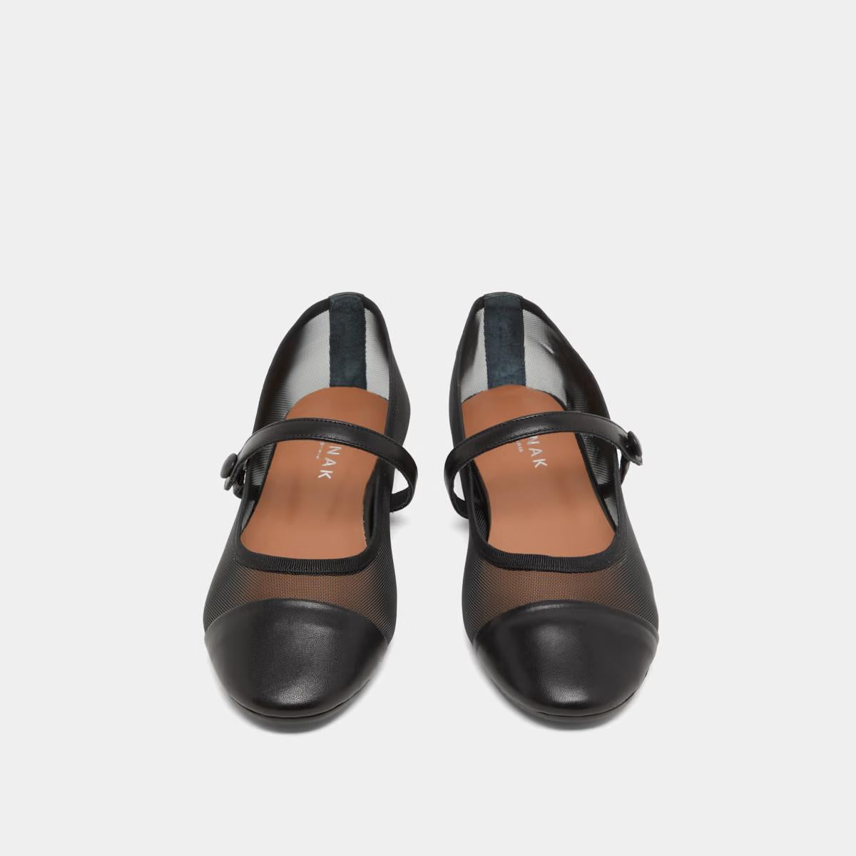 Ballerines Dala Cuir/resille Noir-noir