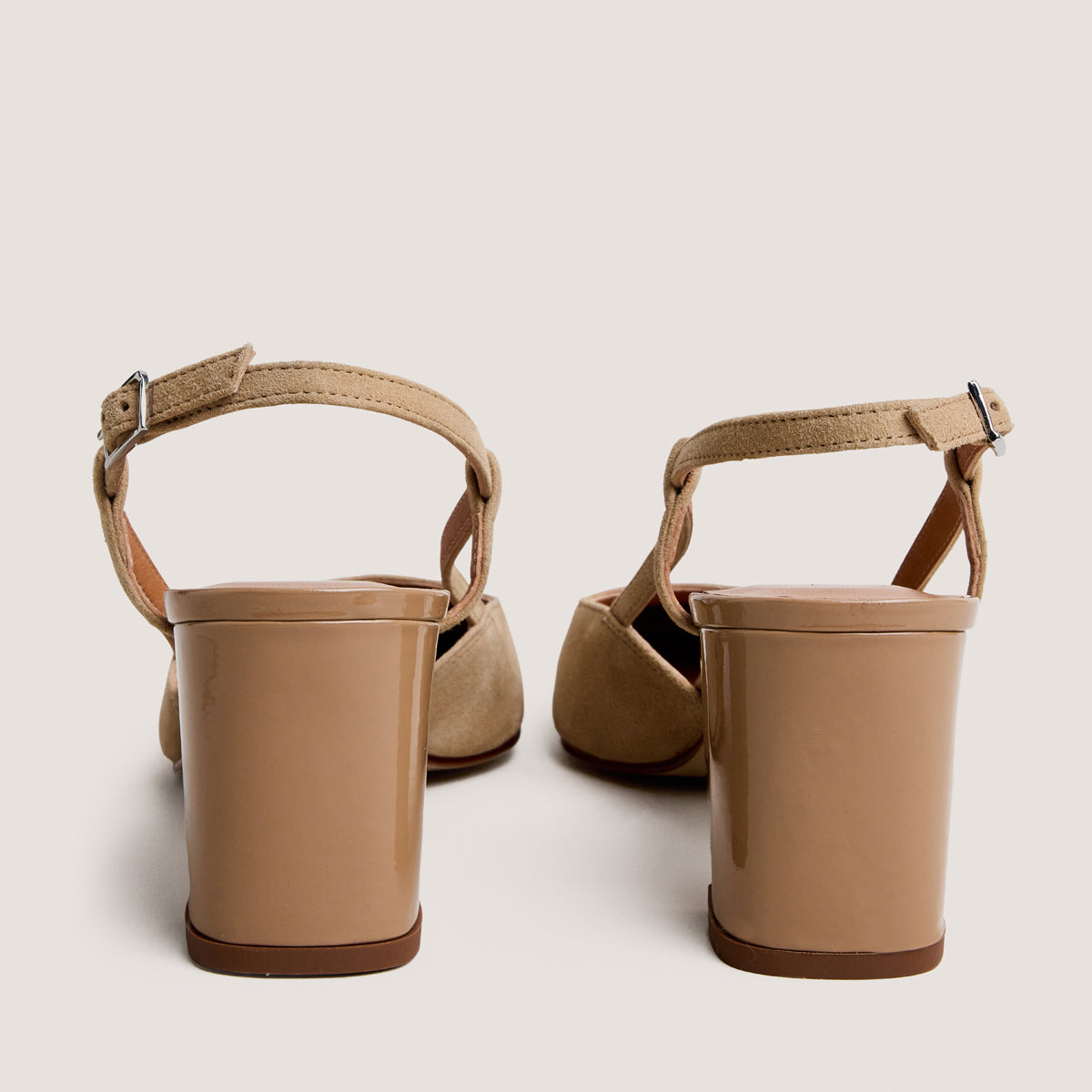 Women Sandals Premium Patent Vernis And Velour - ---------------------------------------------------------------------Camel Camel-Camel