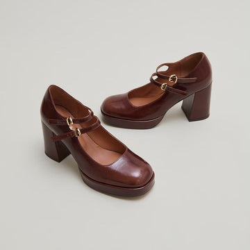 088- Verite Cuir Brillant Marron