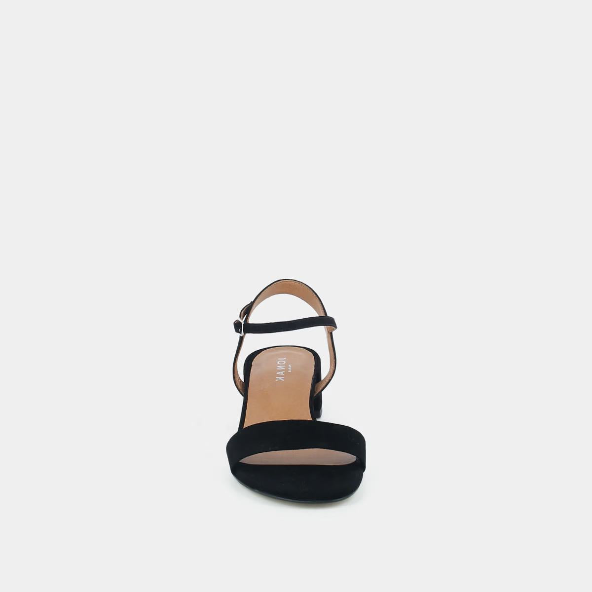 Sandales Via Bis Velours Noir