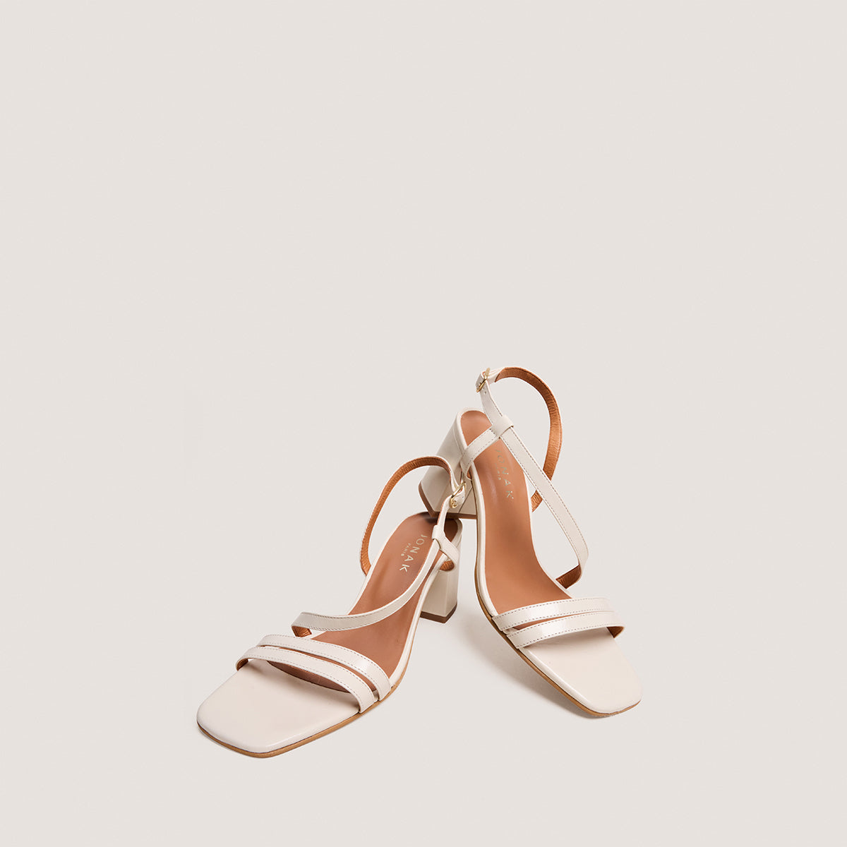 Sandales Vimy Cuir Vieilli Ecru